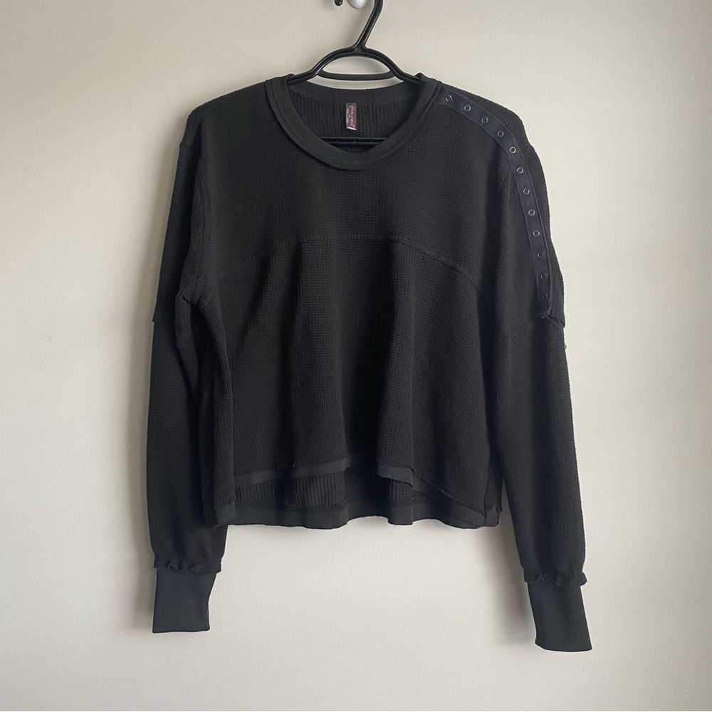 FP MOVEMENT Dream Work Thermal Layer Long Sleeve Tee In Black